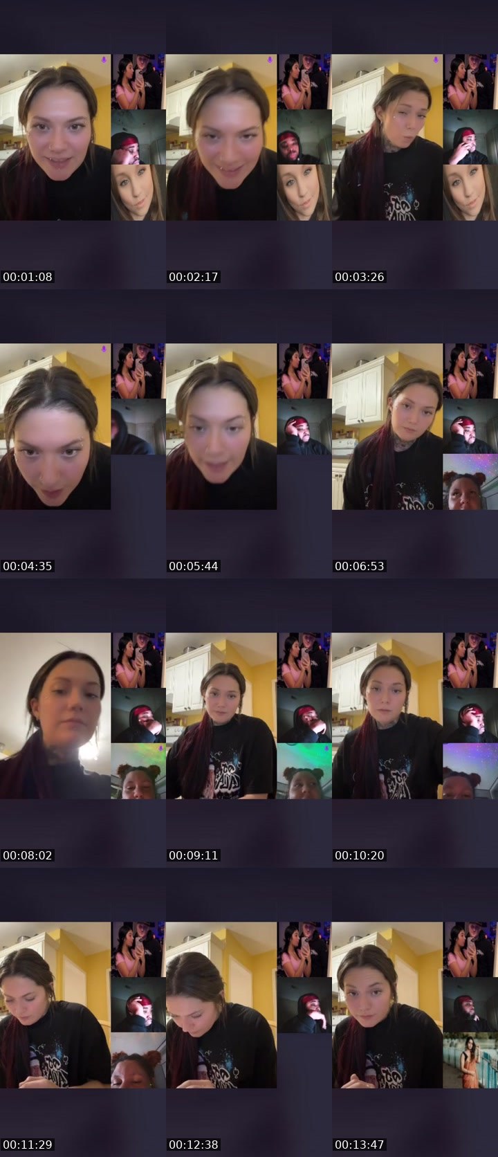 Contact-sheet preview of ✧ርᎧᗰᗴT༞'s Liveme recording