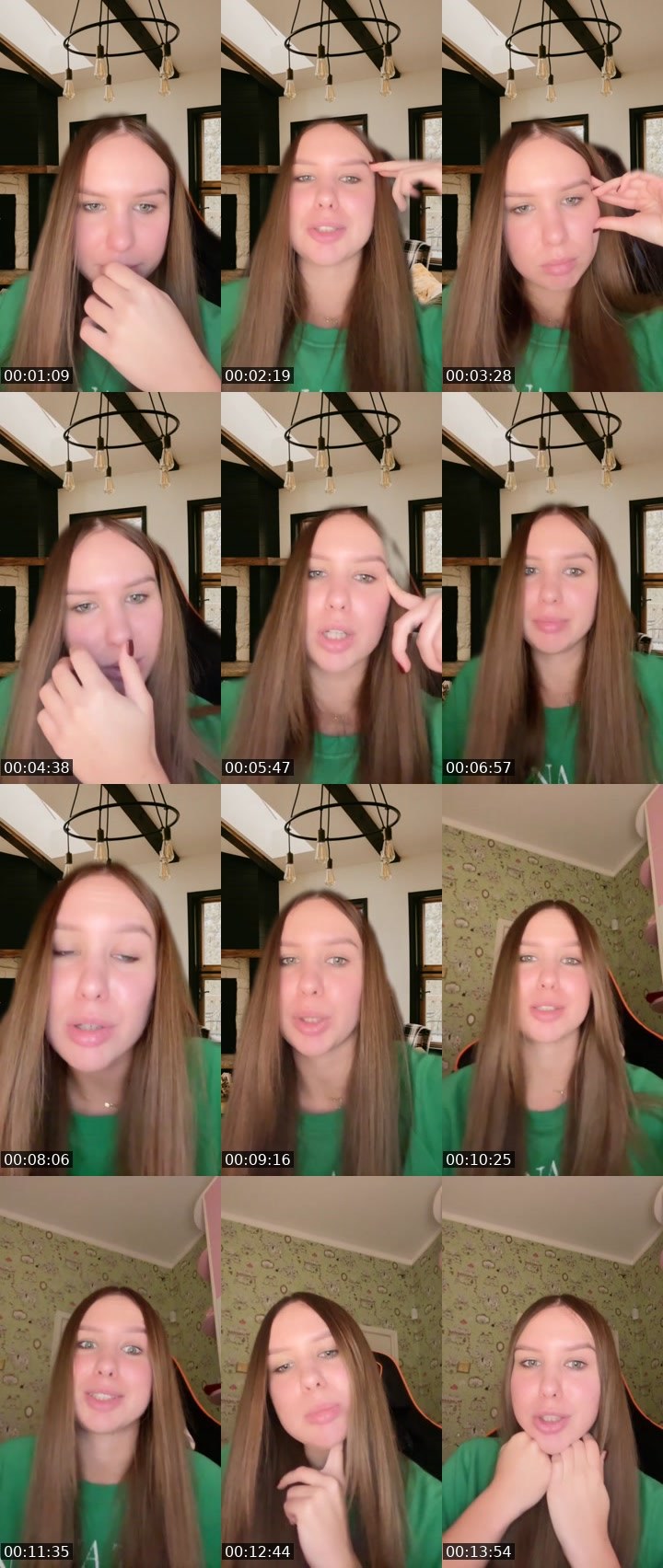 Contact-sheet preview of Vallleriia's Liveme recording