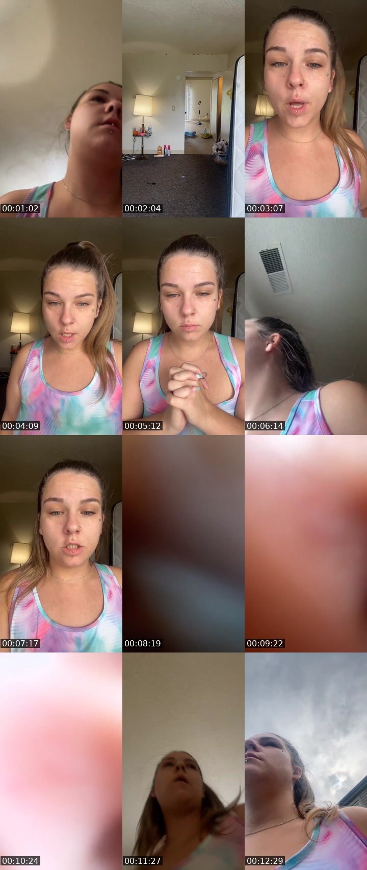 Contact-sheet preview of Throat😝🥰's Liveme recording