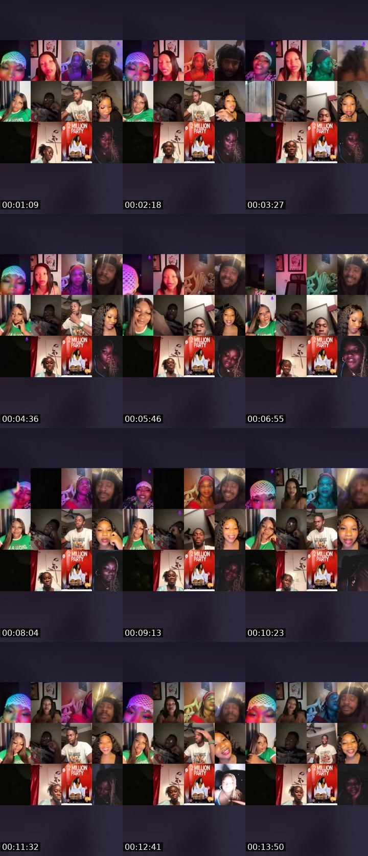 Contact-sheet preview of 🤍👑QueenADE🤍👑's Liveme recording