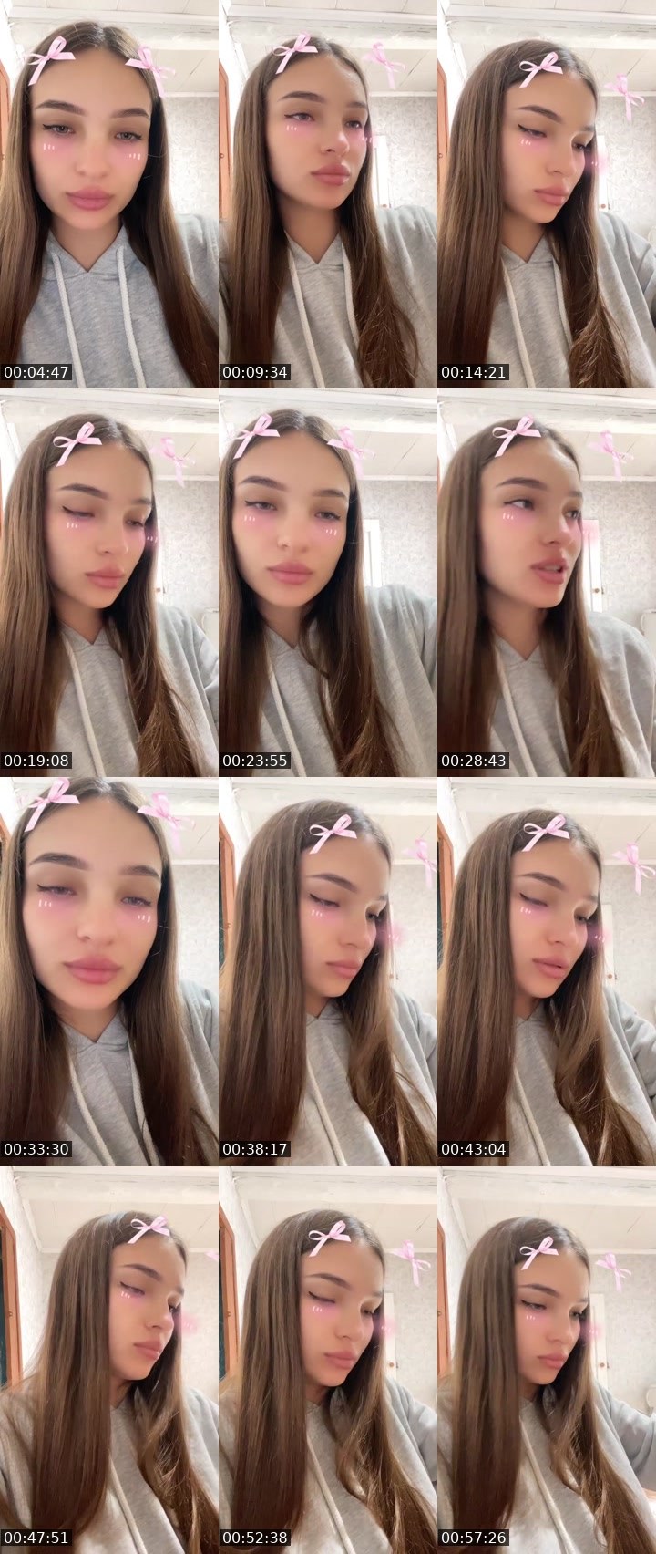 Contact-sheet preview of 🐍𝓚i𝓻𝓪💯🇺🇦's Liveme recording