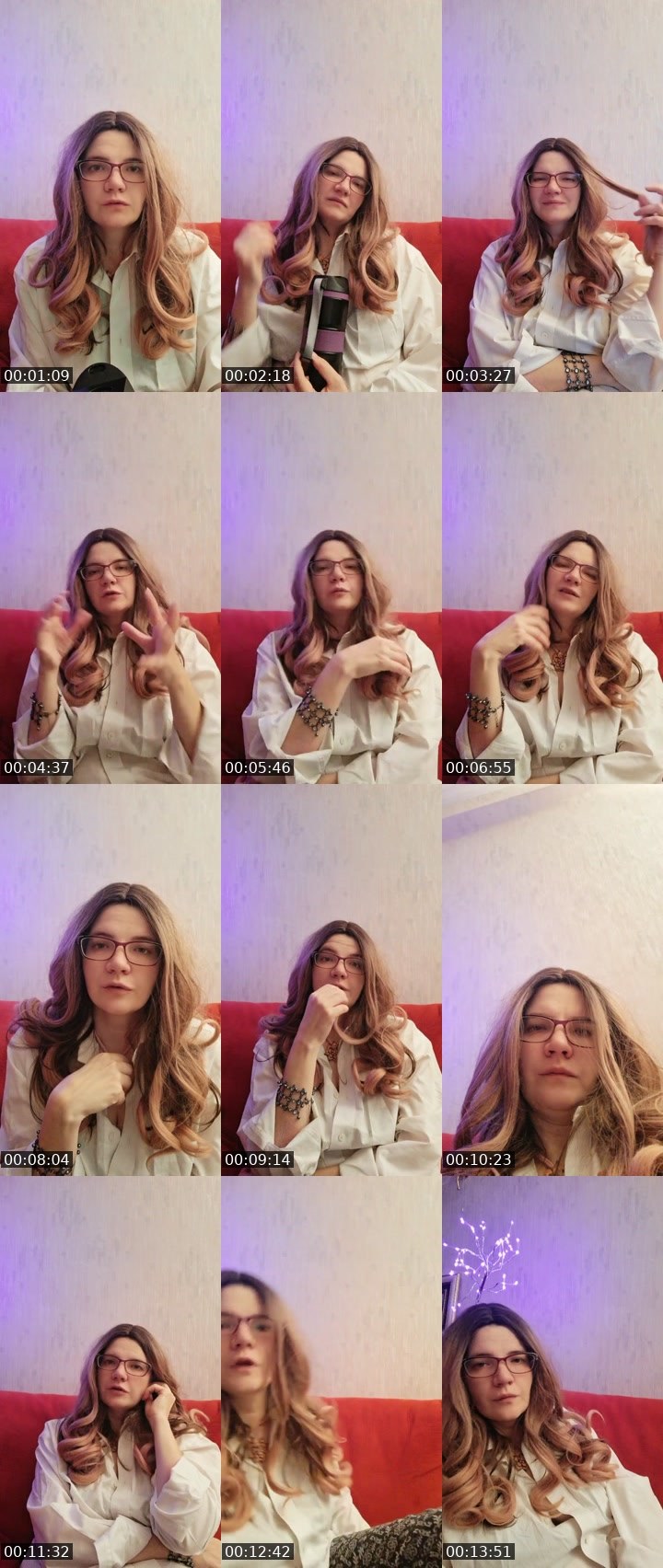 Contact-sheet preview of Selena Lyra's Liveme recording
