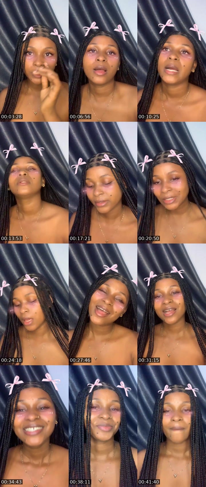Contact-sheet preview of 💸🌹Dǎwñ🏦🤍🍭's Liveme recording