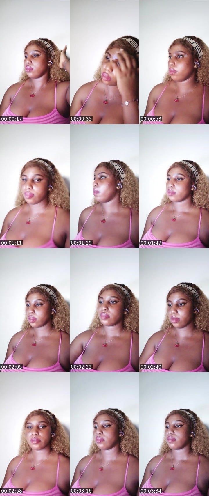 Contact-sheet preview of Caramel 🏦's Liveme recording