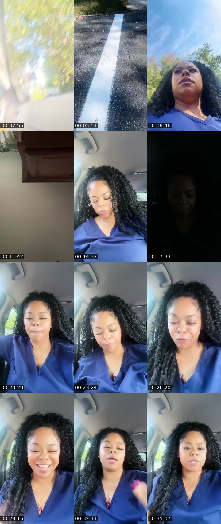 Contact-sheet preview of 🎭⃤ ČĤÚĹĂ 🇩🇴🇯🇲〽️'s Liveme recording