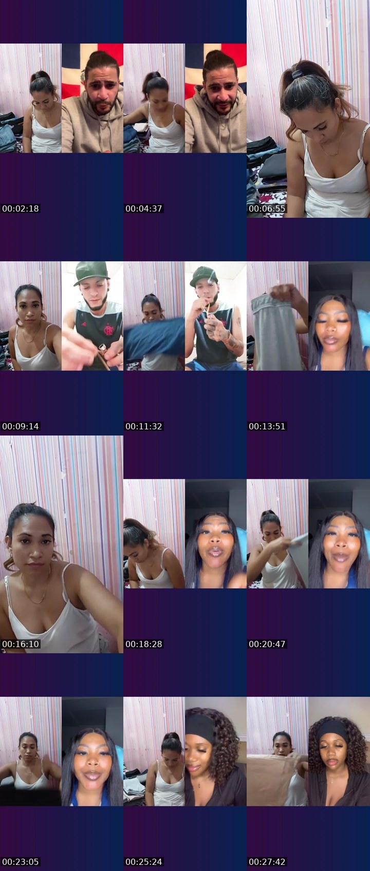 Contact-sheet preview of mªYőĥ🌐iZM's Liveme recording