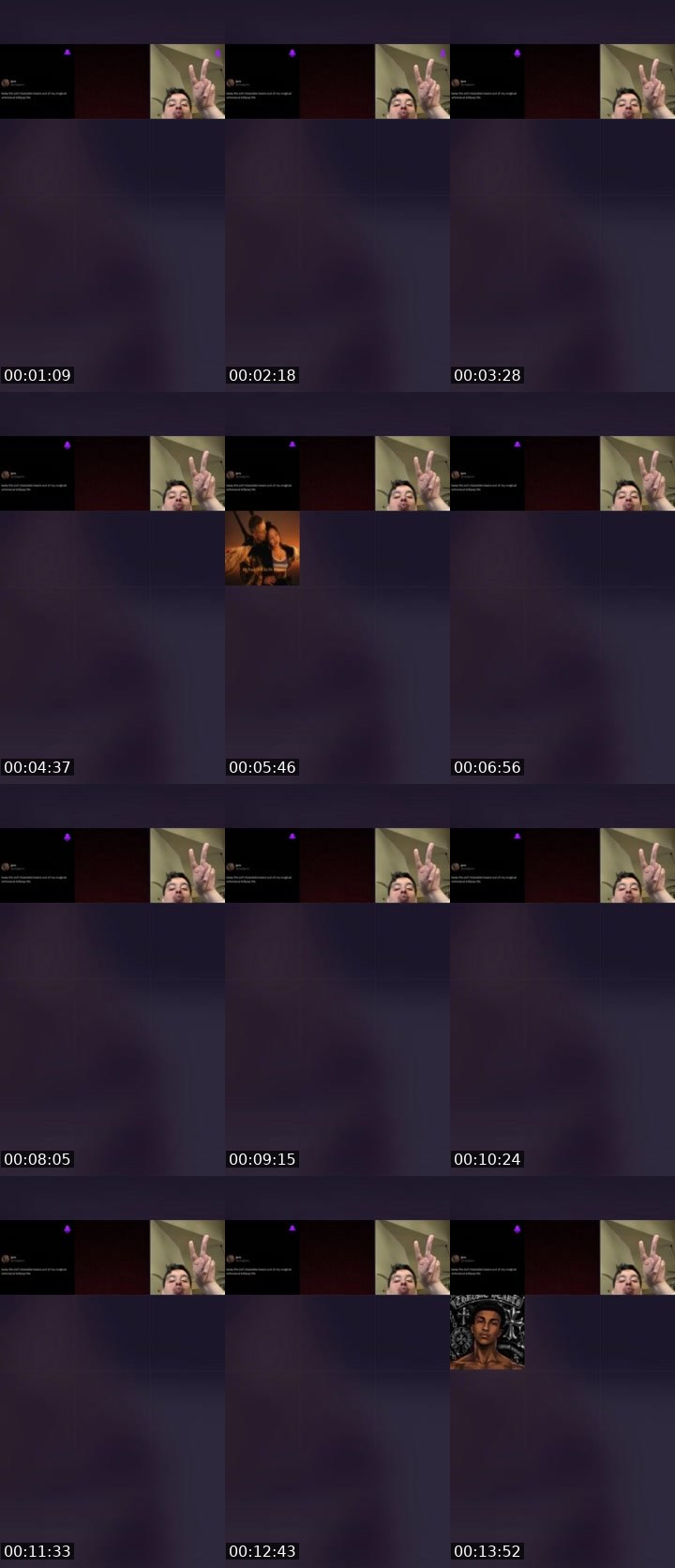 Contact-sheet preview of spicy🥵's Liveme recording