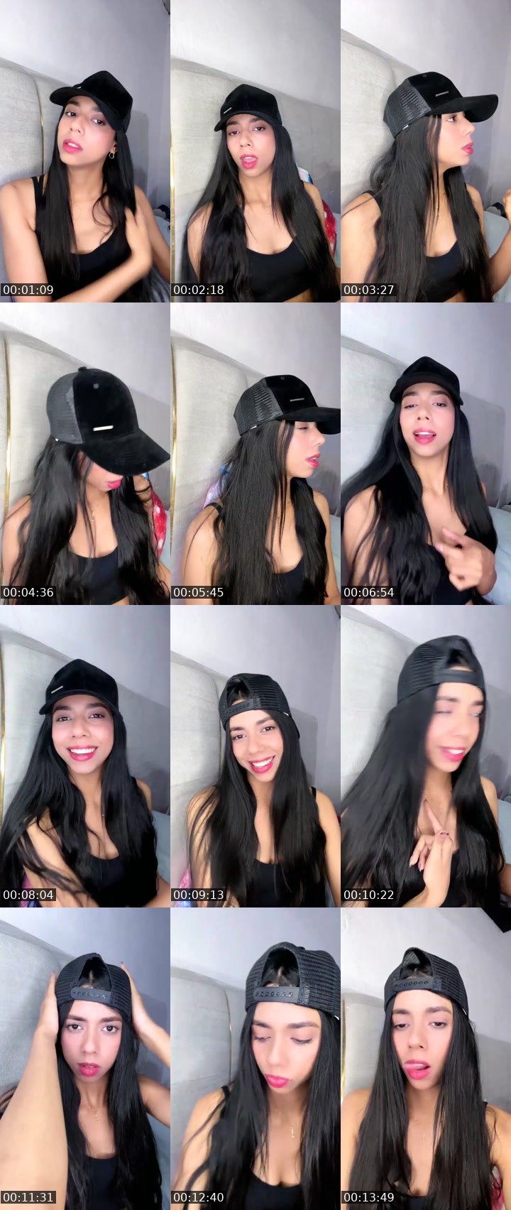 Contact-sheet preview of Lunae🌈🎀✨'s Liveme recording