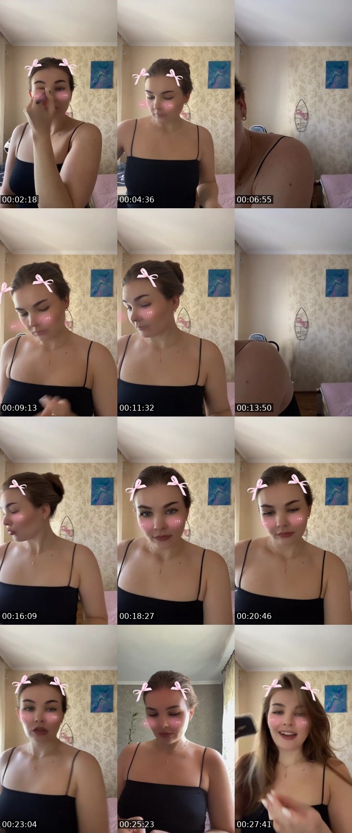 Contact-sheet preview of BaddieLi🖤's Liveme recording