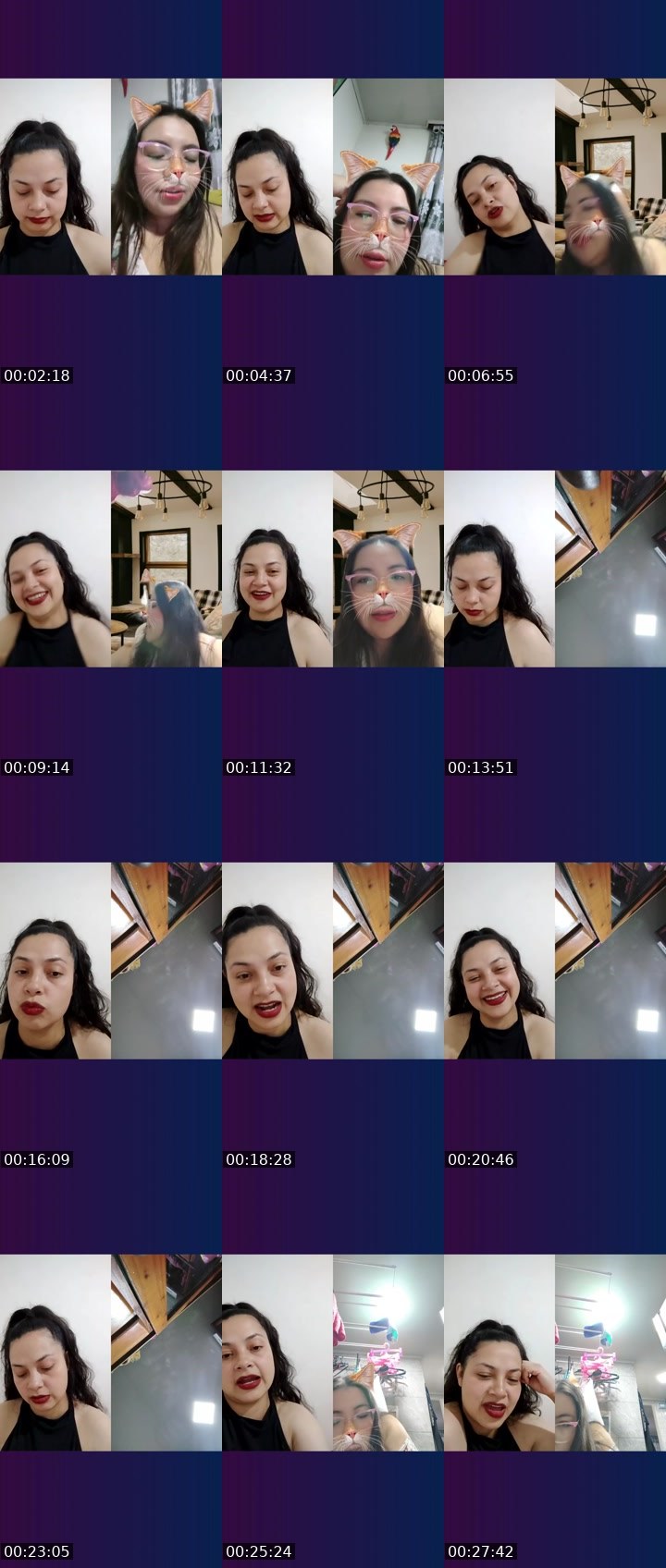 Contact-sheet preview of 🌈🧁🌮Andrea's Liveme recording