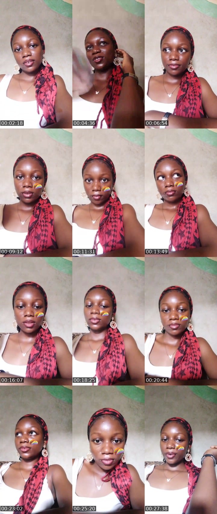 Contact-sheet preview of Lizzy Baee🐻🖤✨'s Liveme recording