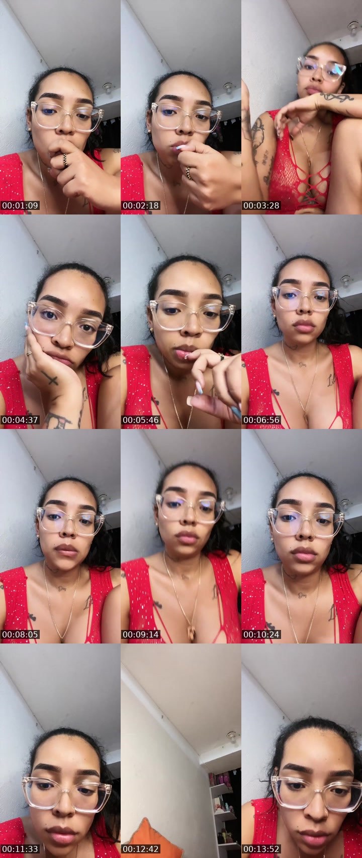 Contact-sheet preview of Latina Gomez's Liveme recording