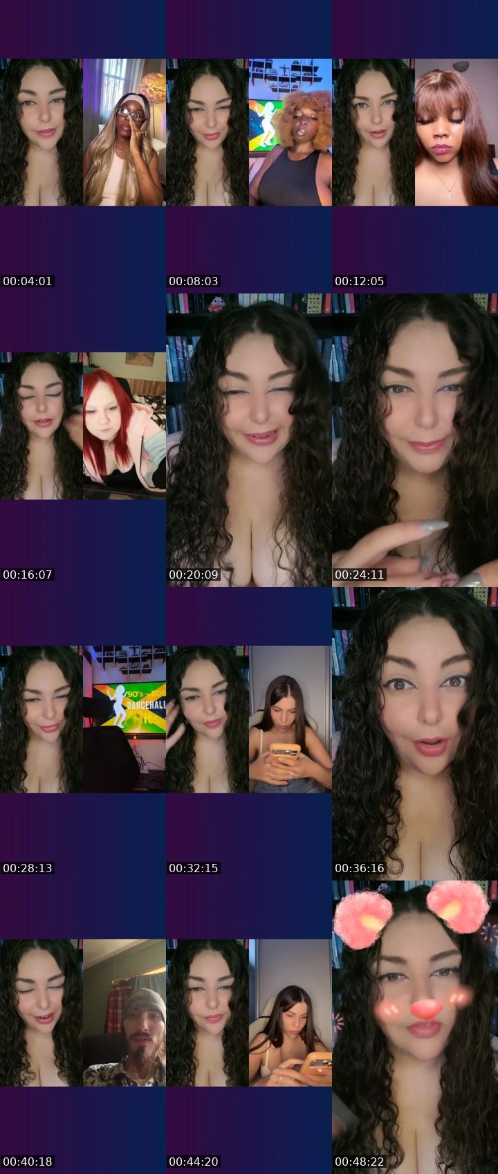 Contact-sheet preview of 💜PaTcHe§🩶📚's Liveme recording