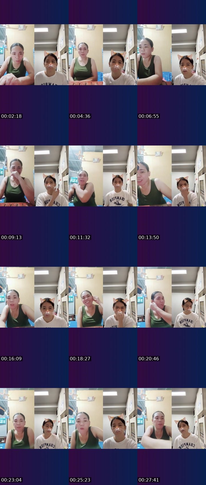 Contact-sheet preview of April-May🍓's Liveme recording