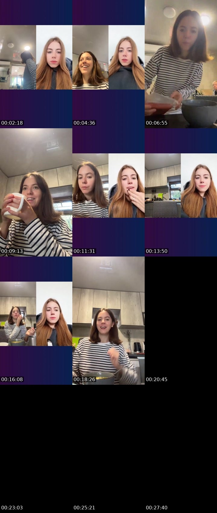 Contact-sheet preview of Eva Loves 💋's Liveme recording
