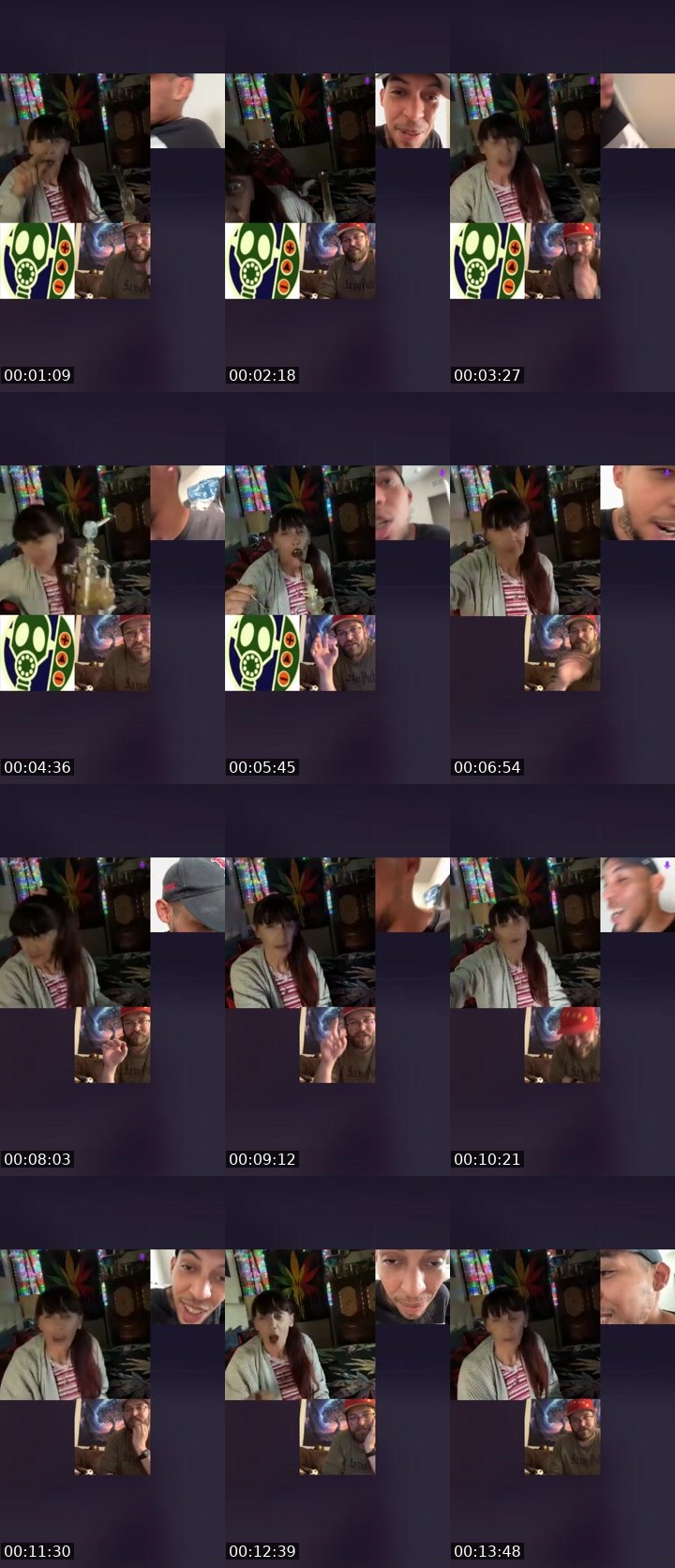Contact-sheet preview of MommaSandy💪🇨🇦💪's Liveme recording