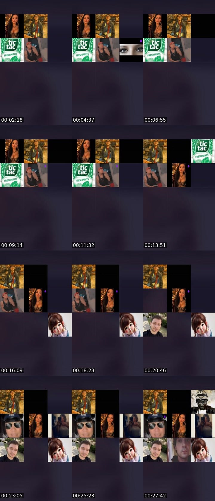 Contact-sheet preview of 🔹 •𝐻🍯𝓃𝑒𝓎• ⚖️🤍's Liveme recording