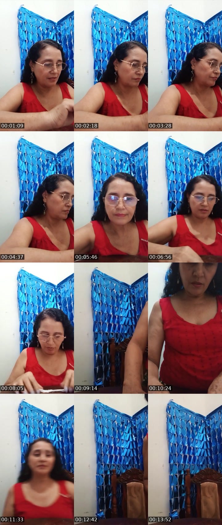 Contact-sheet preview of yan🌸🍫's Liveme recording