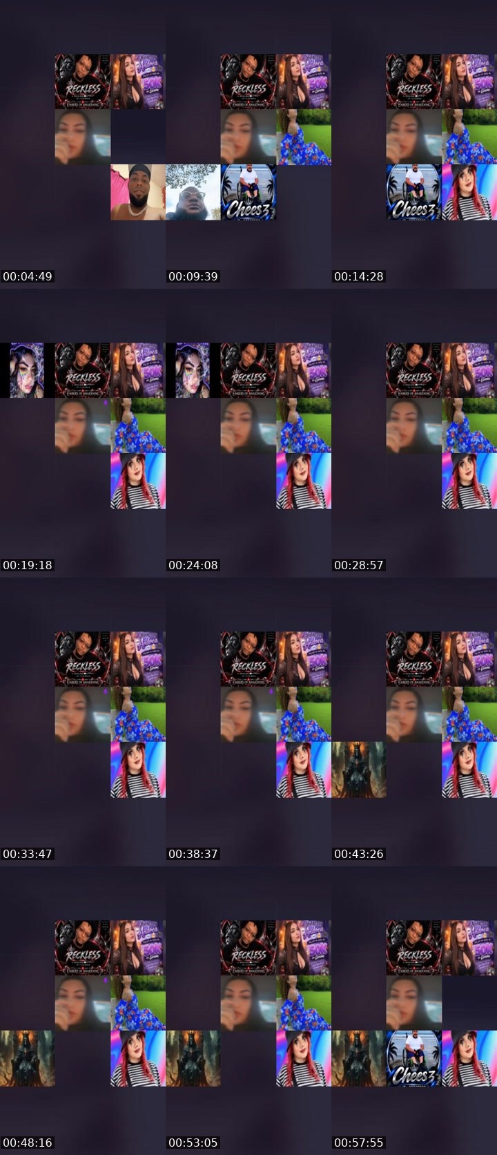 Contact-sheet preview of ᒪᗩ ᗰᗩᗰᗩᘔØTᗩ 2.0's Liveme recording