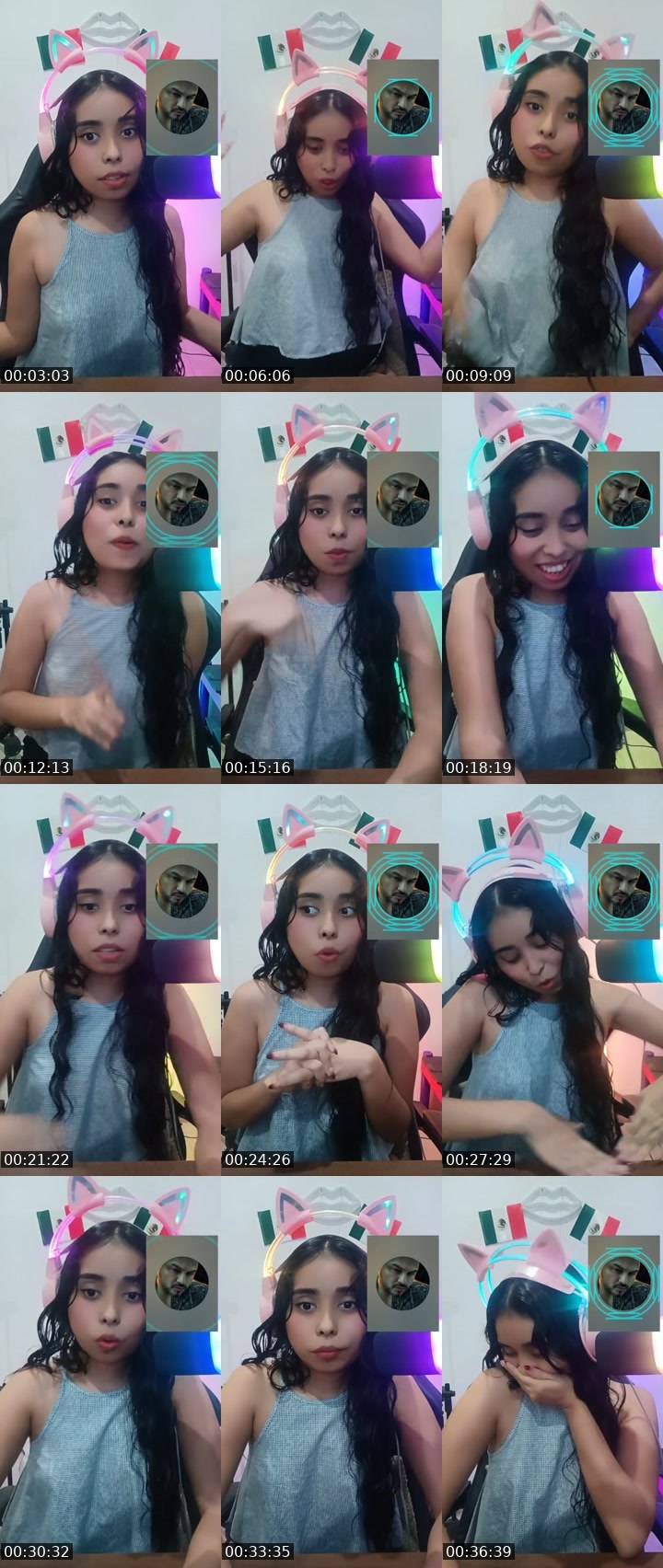 Contact-sheet preview of Aꪶⅈꫀ♔☘'s Liveme recording
