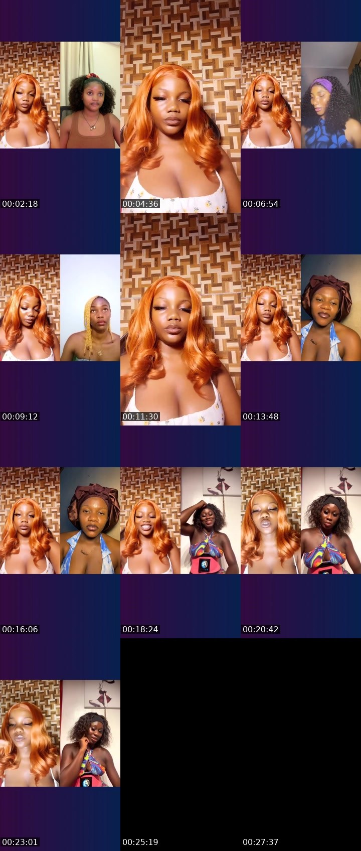 Contact-sheet preview of Badieee's Liveme recording