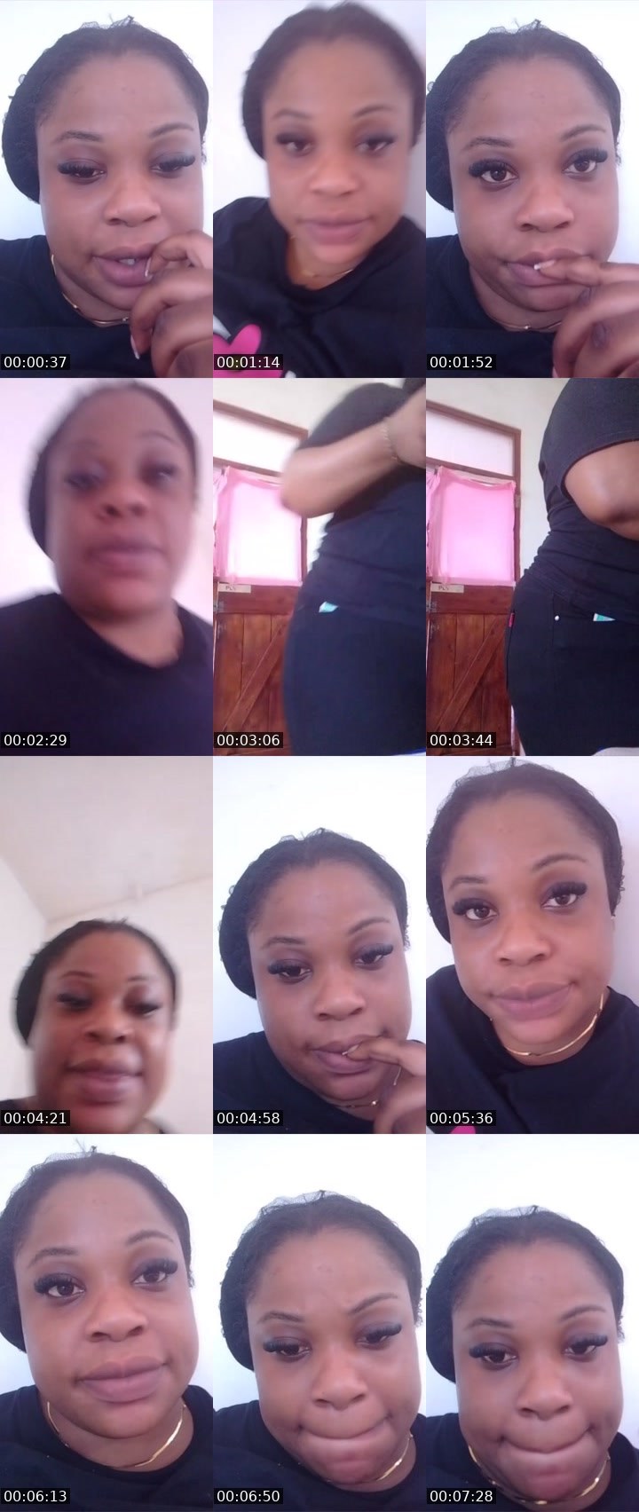 Contact-sheet preview of Trichana Sparkes's Liveme recording