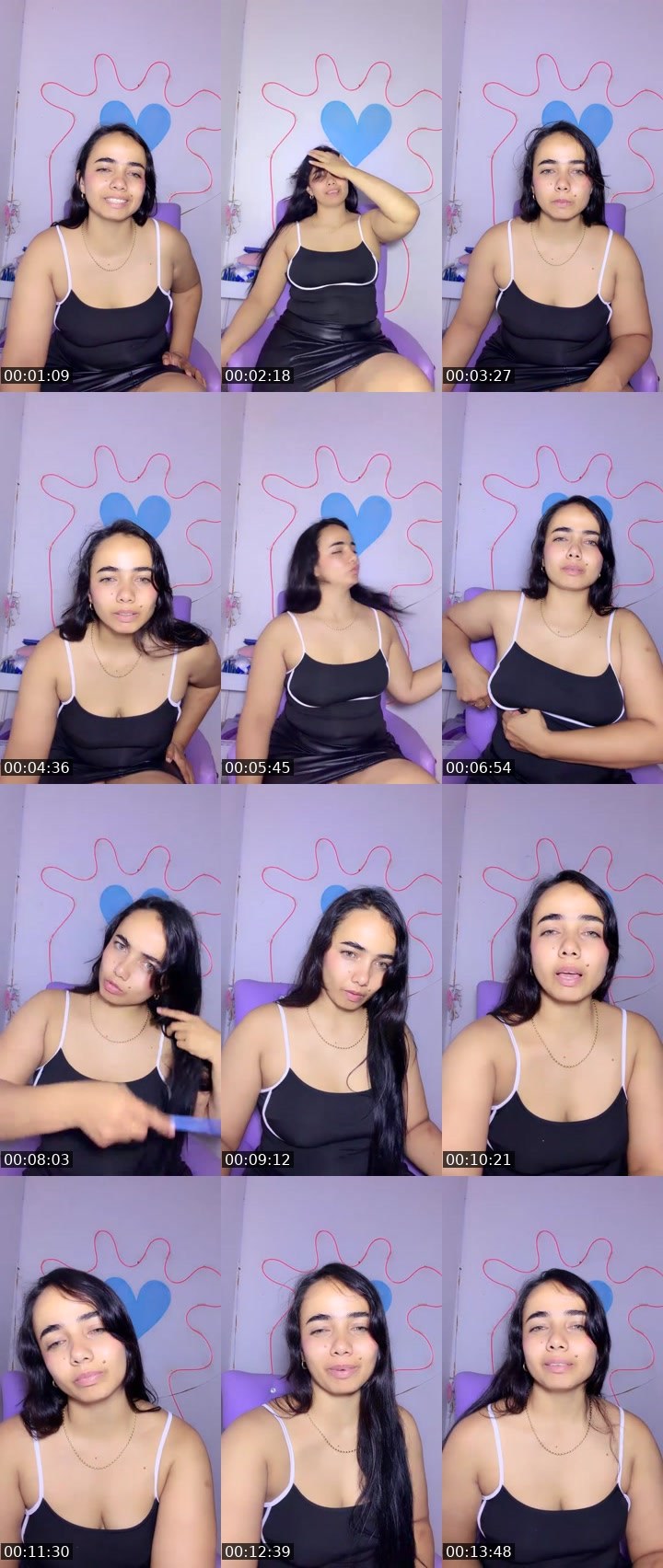 Contact-sheet preview of Caramelita's Liveme recording