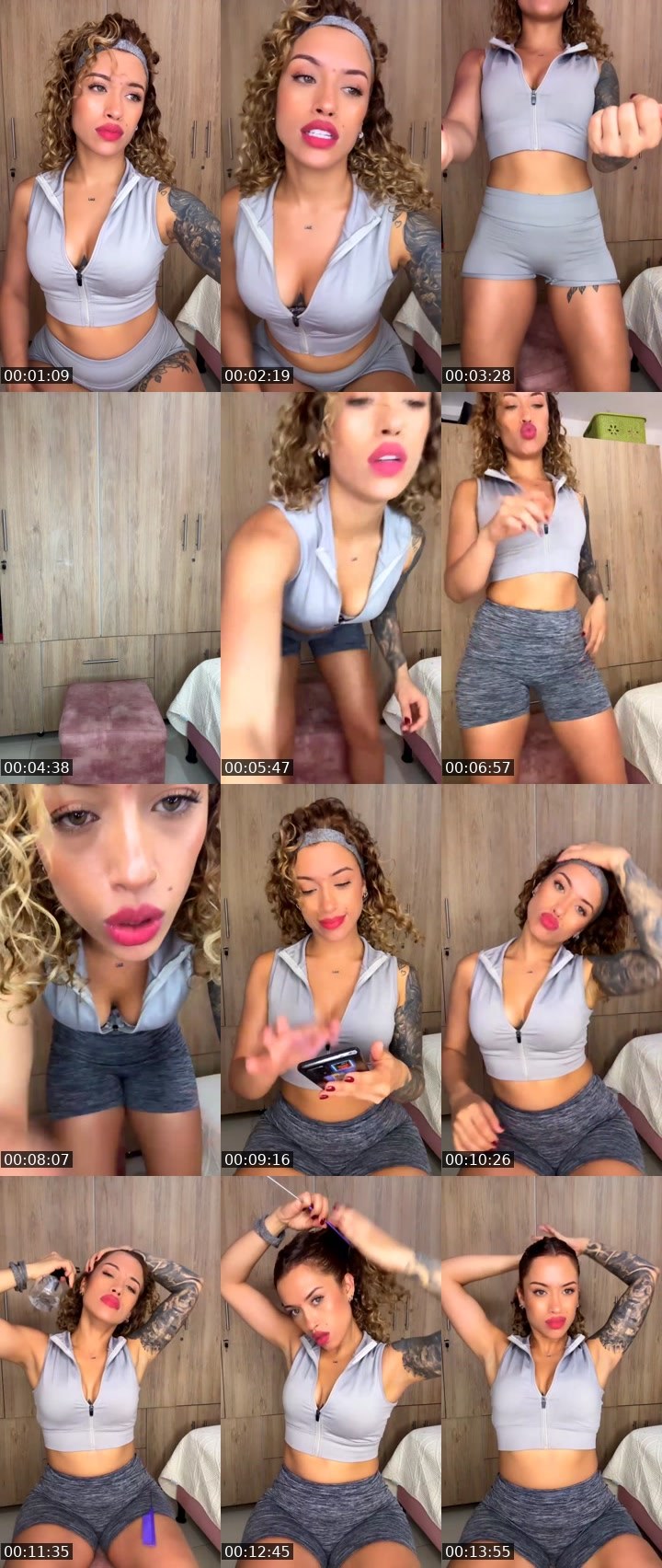 Contact-sheet preview of Violetic@'s Liveme recording