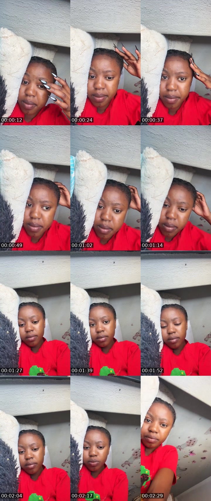 Contact-sheet preview of GrACe🌸💦's Liveme recording