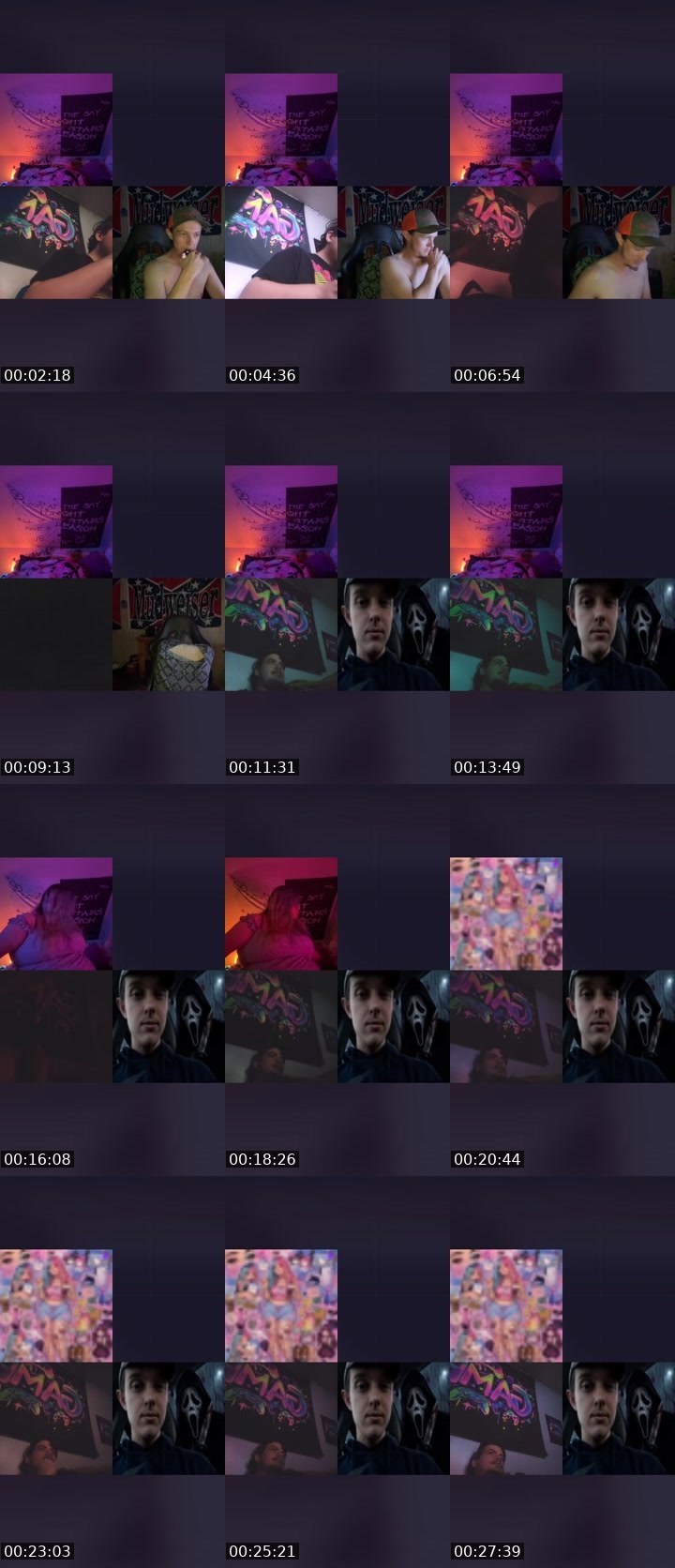 Contact-sheet preview of ꨄ☁ꏳ꒒✪ꀎꀷꌩ🍰ᖘꏂꈤꁅꀎꀤꈤ🐧✧'s Liveme recording
