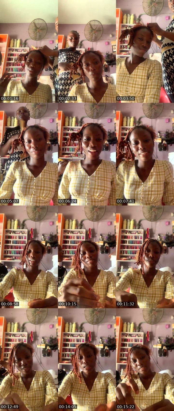 Contact-sheet preview of Kaosarat's Liveme recording