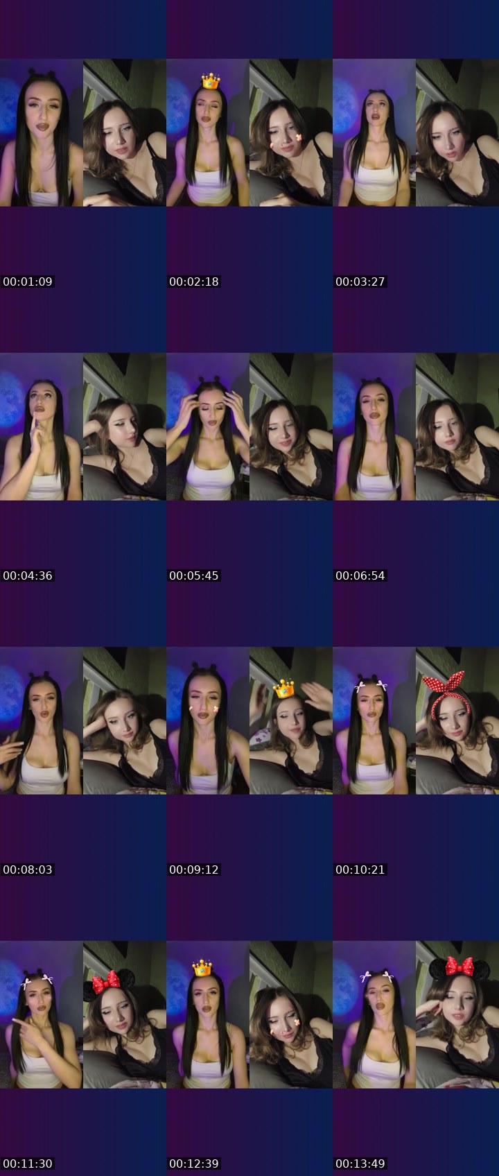 Contact-sheet preview of 🌸MARUsIA💯's Liveme recording