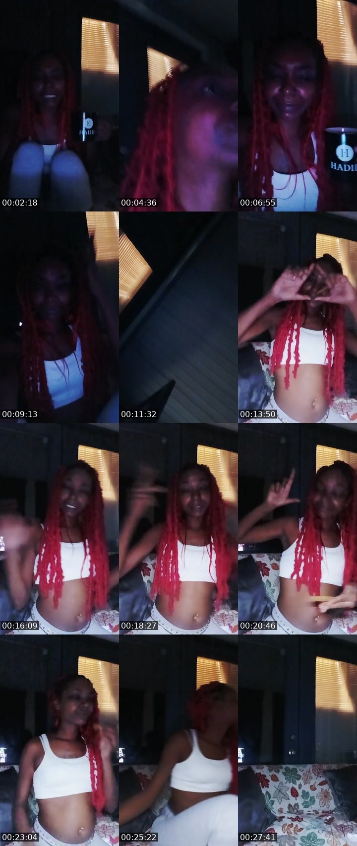 Contact-sheet preview of double G's Liveme recording