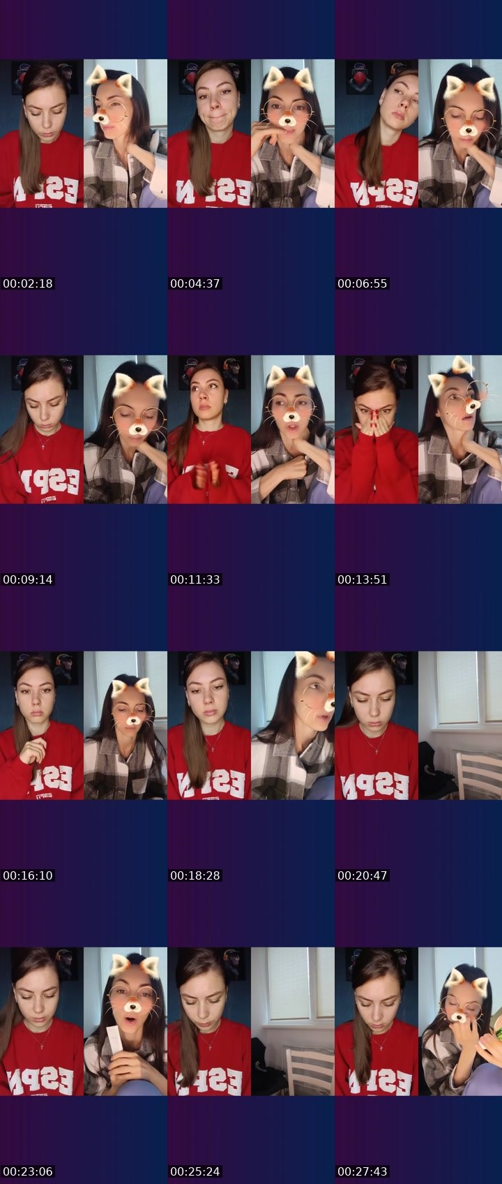 Contact-sheet preview of 8K🇺🇦ALENA's Liveme recording