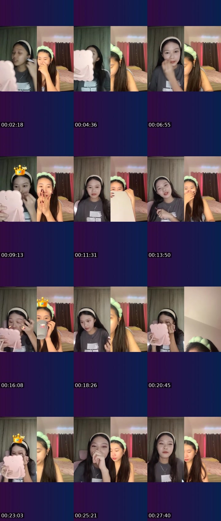 Contact-sheet preview of 👸Alodie🌼🍃's Liveme recording