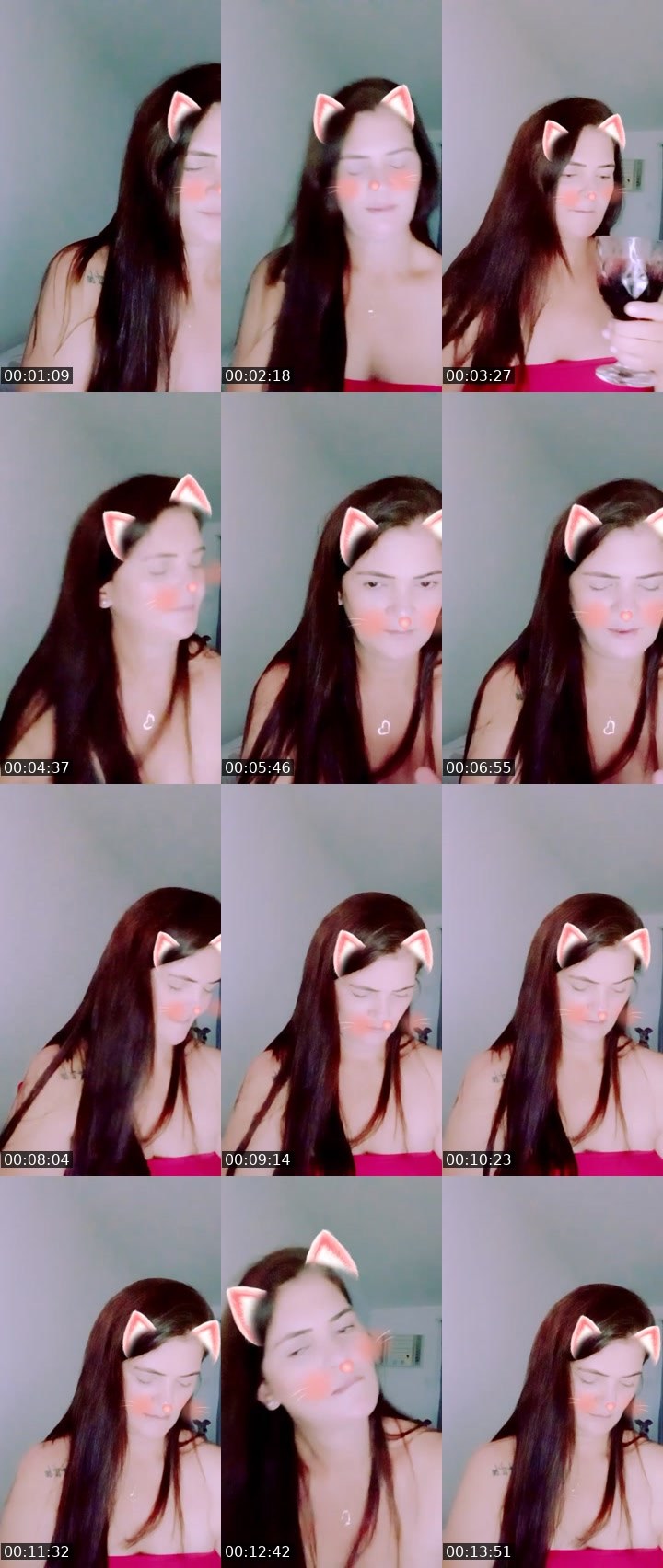 Contact-sheet preview of 🌸P♡LLY's Liveme recording