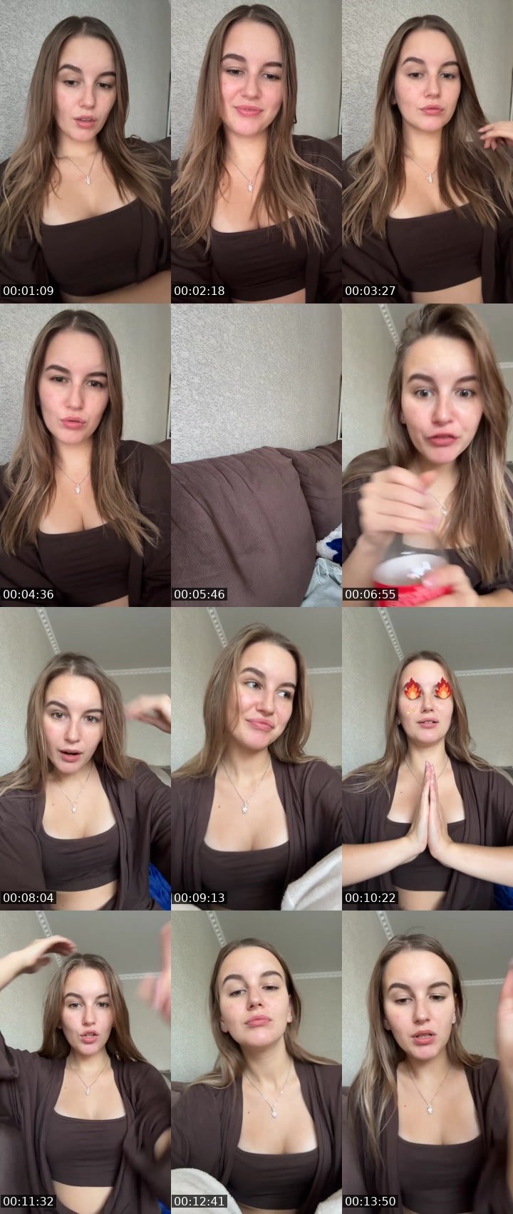 Contact-sheet preview of VERA MOON's Liveme recording