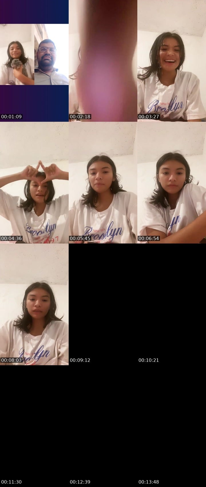 Contact-sheet preview of Briseida Mvalle's Liveme recording