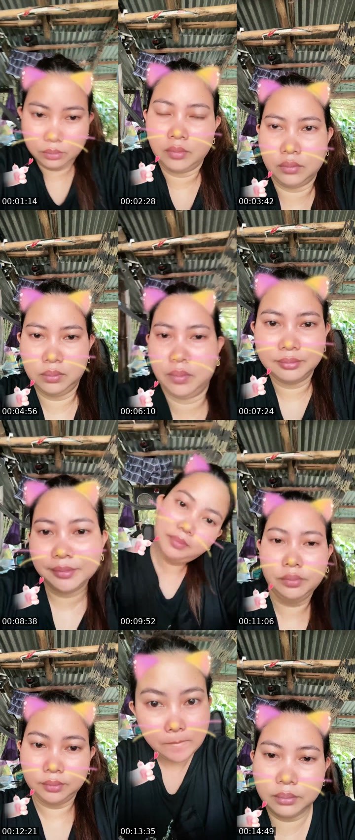 Contact-sheet preview of Aya 🥀✨'s Liveme recording