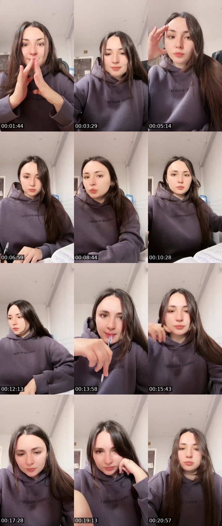 Contact-sheet preview of Hubabooba's Liveme recording