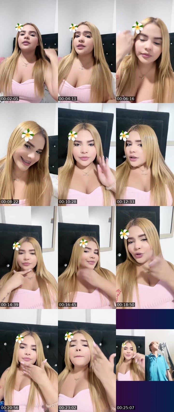 Contact-sheet preview of 😝Katerine☁️'s Liveme recording