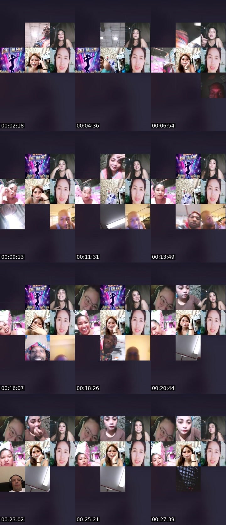 Contact-sheet preview of 11k😋👸Deshna's Liveme recording