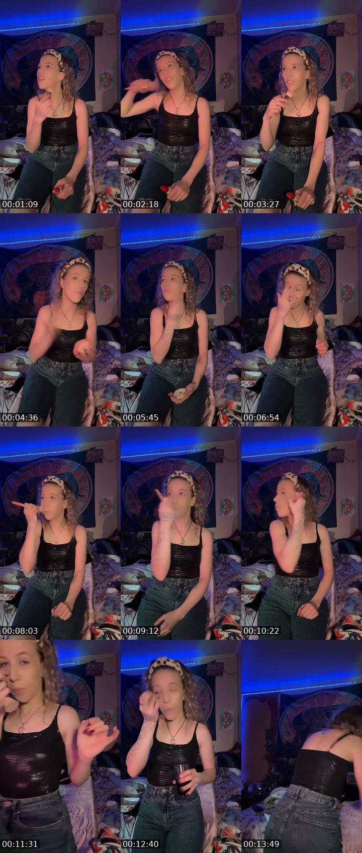 Contact-sheet preview of ⟢⊹✧𝔸𝕌𝕊𝕊𝕀𝔼✧⊹⟣'s Liveme recording