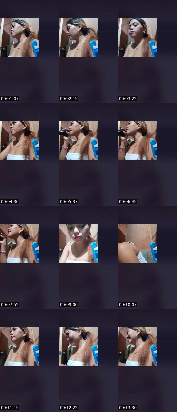 Contact-sheet preview of 👸Chloe🦄(NP)'s Liveme recording