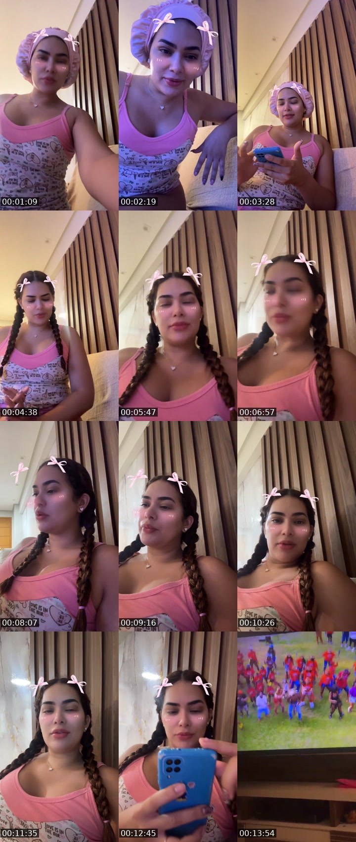 Contact-sheet preview of 🍭Mel🍭 15k's Liveme recording