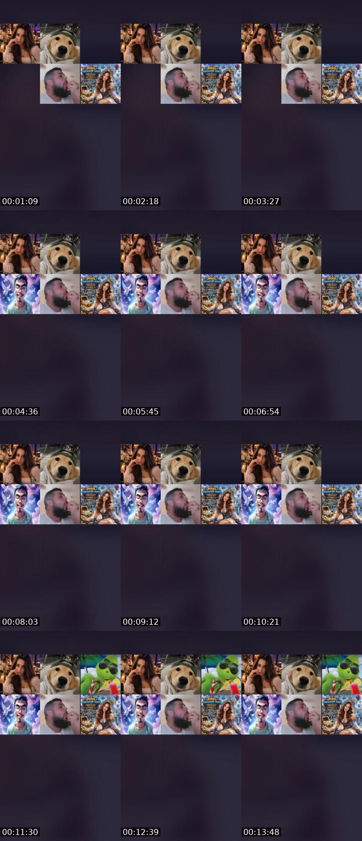 Contact-sheet preview of 𝑬𝓂𝓂𝒾𝒯𝓇𝒶𝒾𝓁🐾's Liveme recording