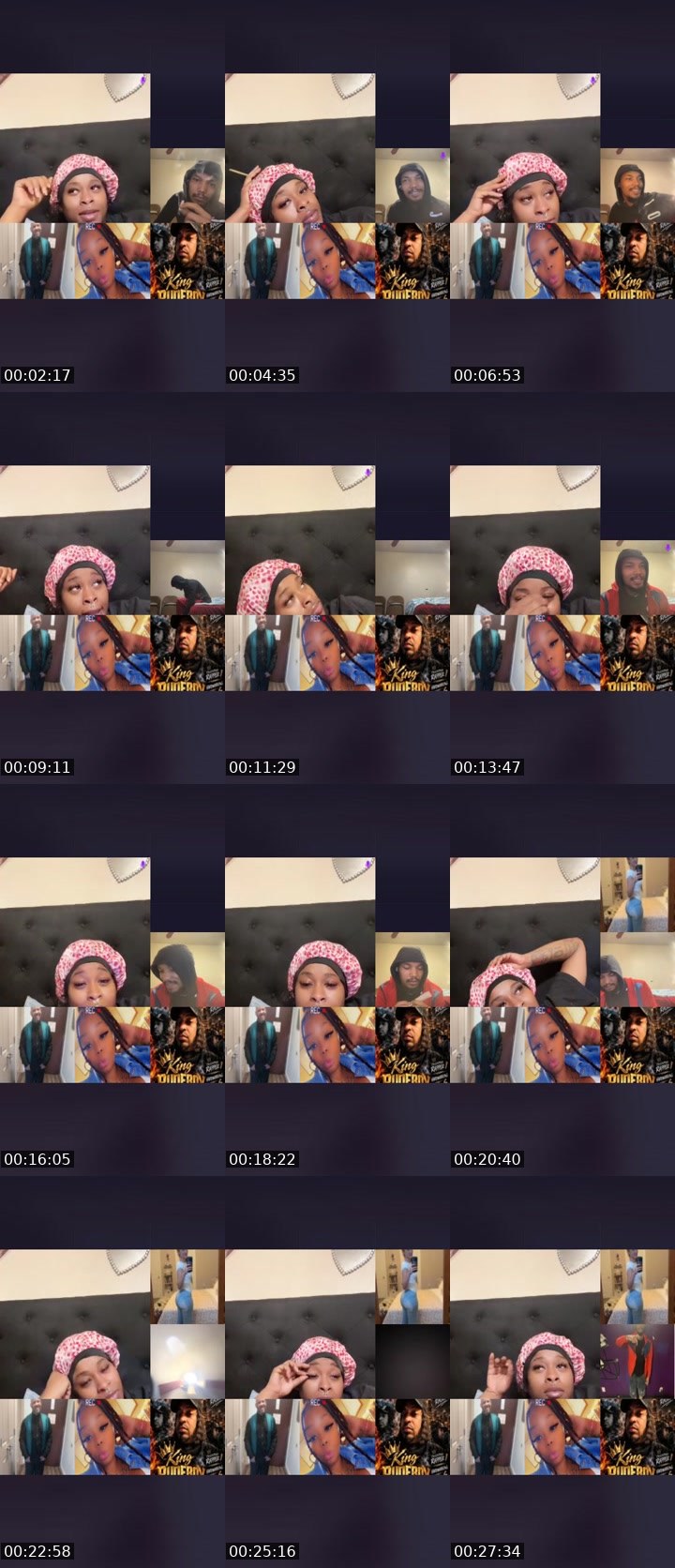 Contact-sheet preview of Redhead❤️2's Liveme recording