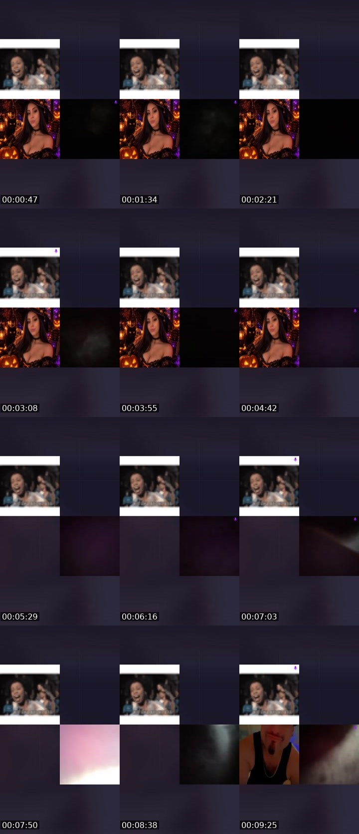 Contact-sheet preview of 🩵🌎SNACKERZZ🤍💚's Liveme recording