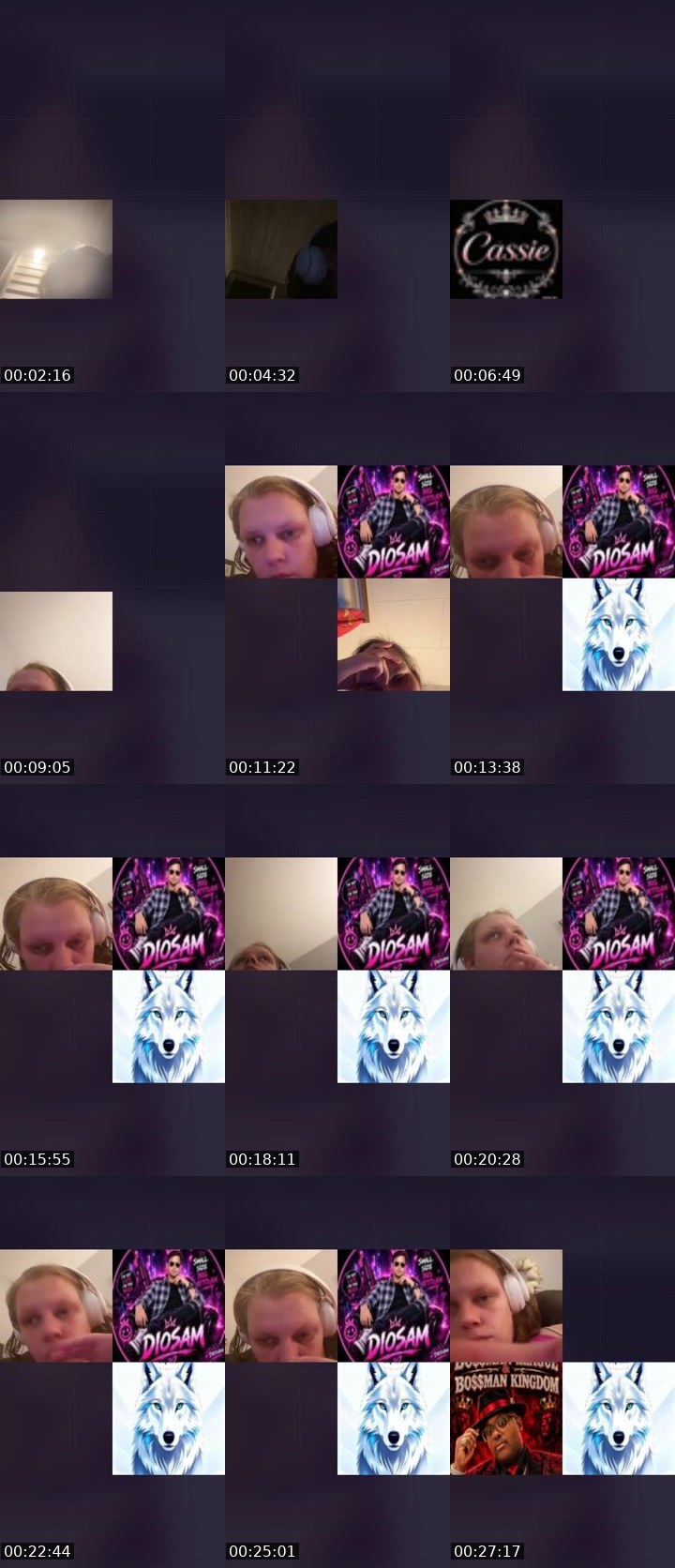 Contact-sheet preview of 🛡️6NR6🛡️cassie's Liveme recording