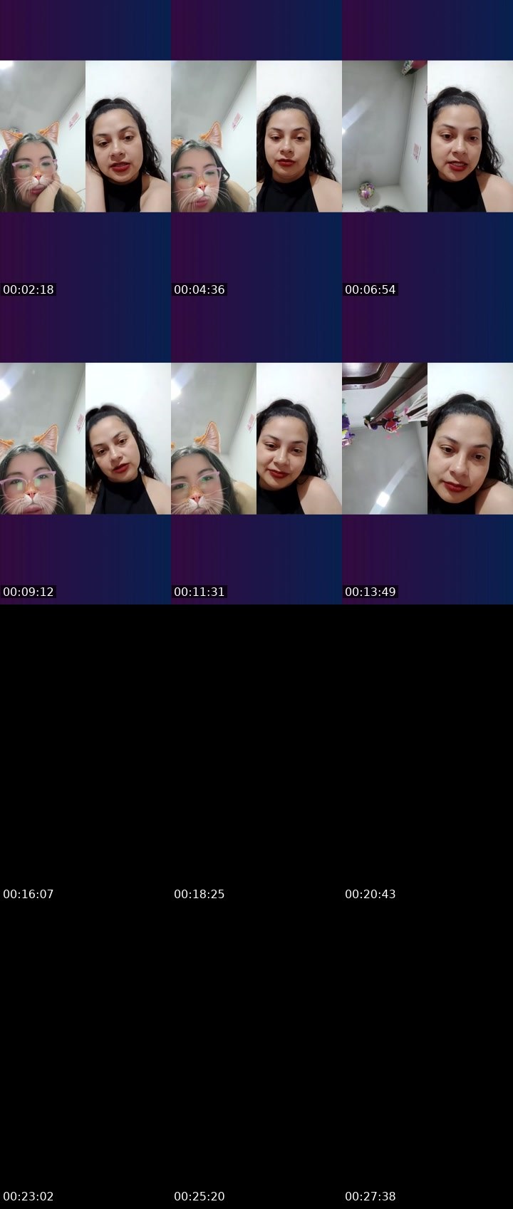 Contact-sheet preview of 🪐Angela🧁🔥's Liveme recording
